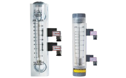 帶報警開關(guān)式有機玻璃轉(zhuǎn)子流量計圖示